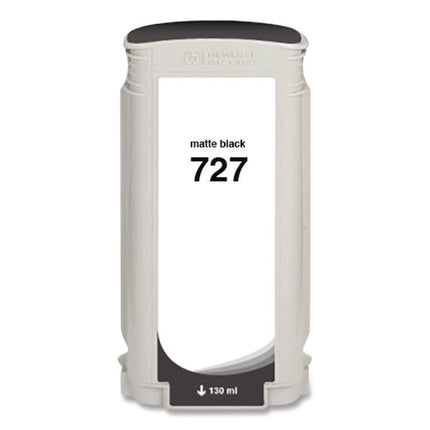 Compatible Matte Black Ink, Replacement for 727 (B3P22A), 130 mL