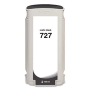 Compatible Matte Black Ink, Replacement for 727 (B3P22A), 130 mL