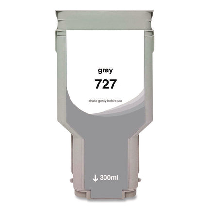 Compatible Gray High-Yield Ink, Replacement for 727XL (F9J80A), 300 mL