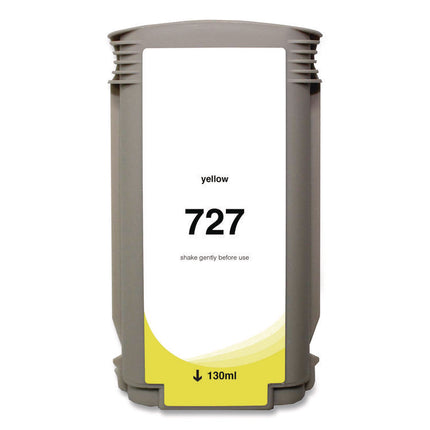 Compatible Yellow Ink, Replacement for 727 (B3P21A), 130 mL