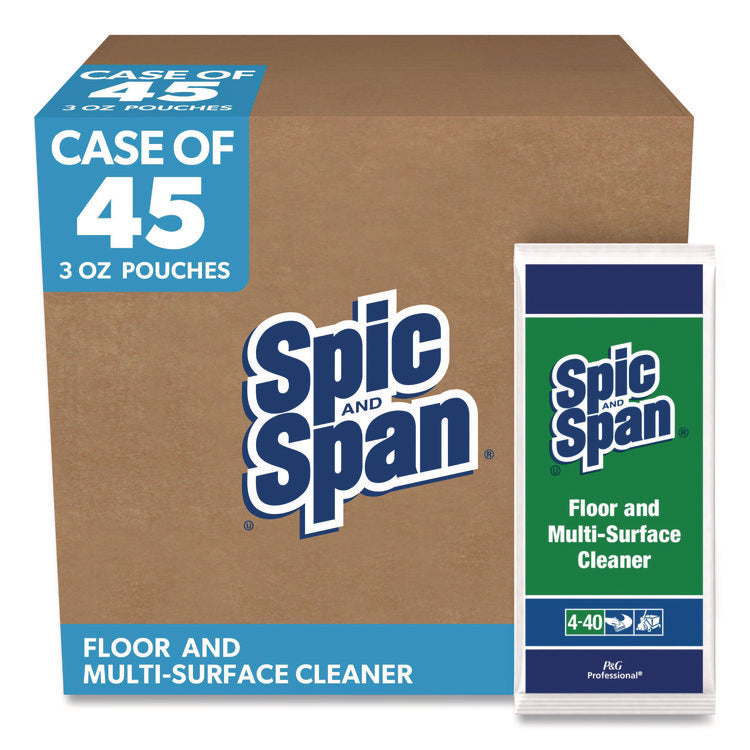 Liquid Floor Cleaner, 3 Oz Packet, 45/carton