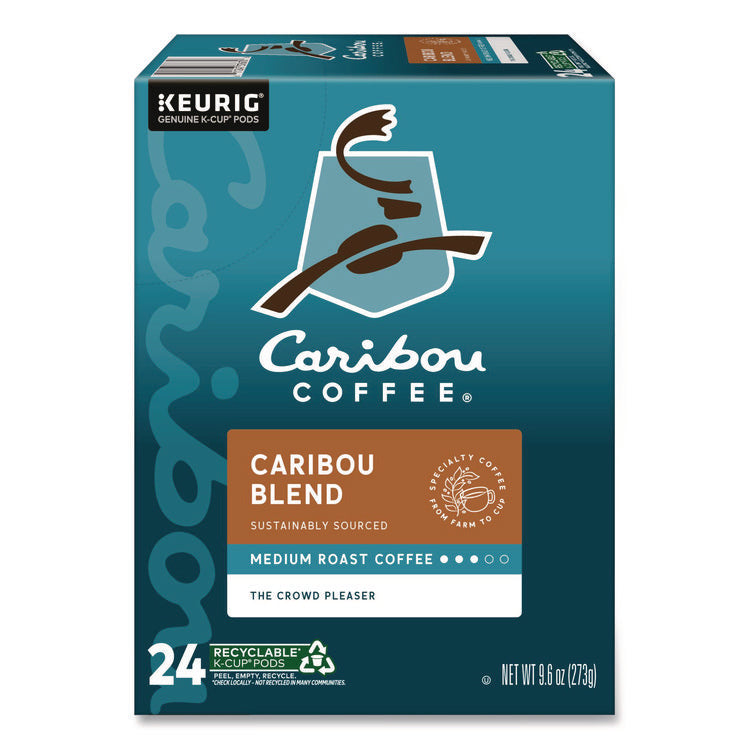 Caribou Blend Coffee K-Cups, 24/box