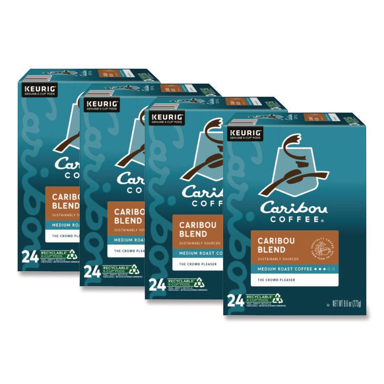 Caribou Blend Coffee K-Cups, 96/carton