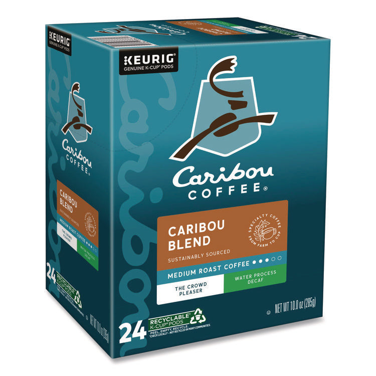 Caribou Blend Decaf Coffee K-Cups, 96/carton