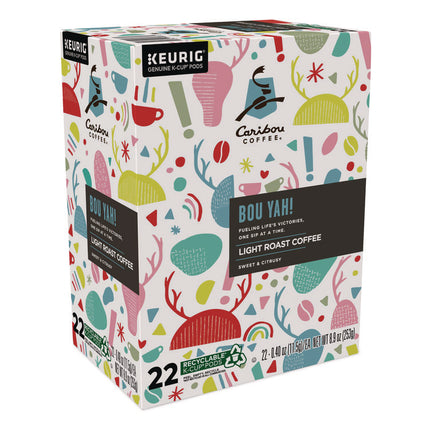 BOU YAH K-Cup Pods, Light Roast, 22/Box