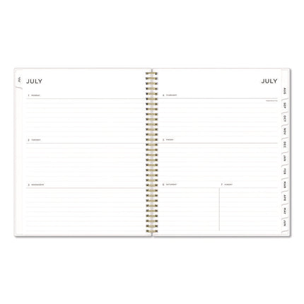 Ashley G Multicolor Smoke Academic Weekly/Monthly Planner, 11" x 8.5", Multicolor Cover, 12-Month (Jul-Jun): 2025 to 2026