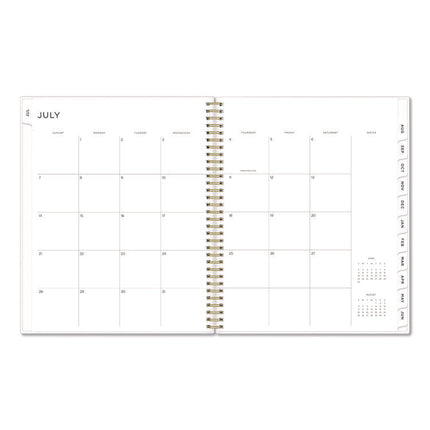 Ashley G Multicolor Smoke Academic Weekly/Monthly Planner, 11" x 8.5", Multicolor Cover, 12-Month (Jul-Jun): 2025 to 2026