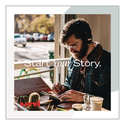 ONYX Rollerball Pen, Stick, Fine 0.7 mm, Blue Ink, Black/Blue Barrel, 72/Pack