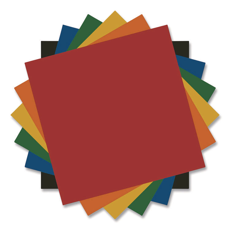 Premium Permanent Vinyl, 12 x 12, Assorted Colors, 6/Pack