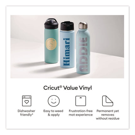 Premium Permanent Vinyl, 12 x 12, Assorted Colors, 6/Pack