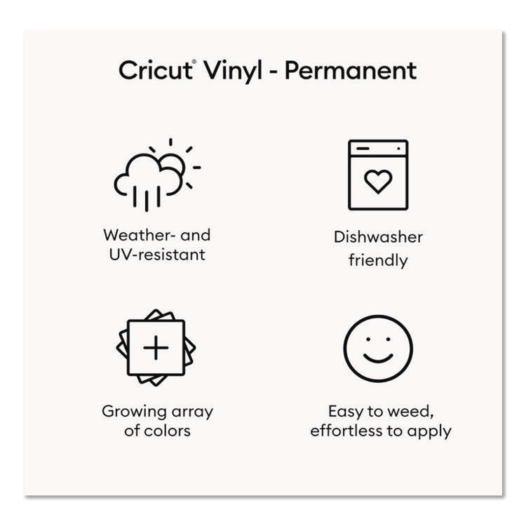 Premium Permanent Vinyl, 12 x 48, Black