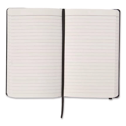 Bonded Leather Journal, 1-Subject, Narrow Rule, Black Cover, (240) 8.25 x 5 Sheets