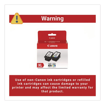 8278B023 (PG-245XL/CL-246XL) High-Yield Ink, Black/Color
