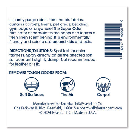 Super Odor Eliminator, Fresh Scent, 32 oz Bottle, 6/Carton