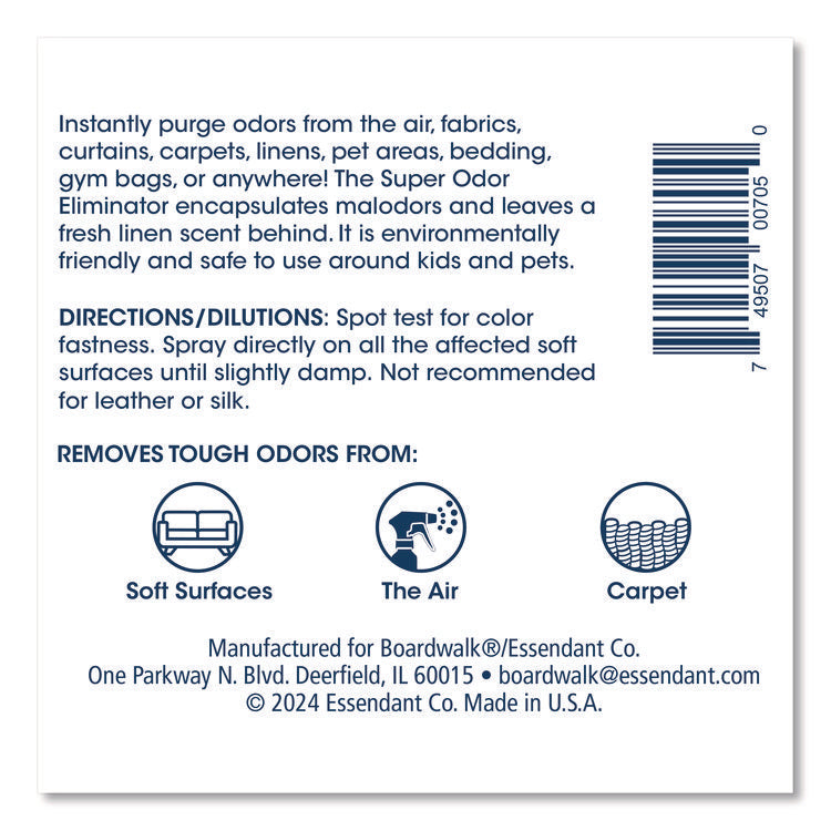 Super Odor Eliminator, Fresh Scent, 32 oz Bottle, 6/Carton