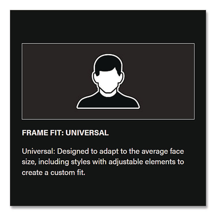 Zenon Z12 Rimless Indoor/Outdoor Optical Eyewear, Anti-Fog, Scratch-Resistant, Clear Lens, Black Temples