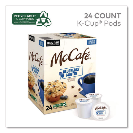 Blueberry Muffin K-Cups, 0.34 oz K-Cup, 24/Box