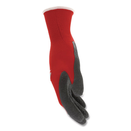 Ninja Flex Latex Coated Palm Gloves N9680, Medium, Red/Gray, Dozen
