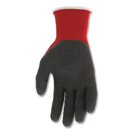 Ninja Flex Latex Coated Palm Gloves N9680, Medium, Red/Gray, Dozen