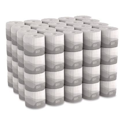 Pacific Blue Basic Embossed Bathroom Tissue, Septic Safe, 2-Ply, White, 550/roll, 80 Rolls/carton