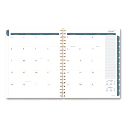 Midnight Garden Weekly/Monthly Planner, 11 x 8.5, Floral Artwork, Black/Pink/Green Cover, 12-Month (Jan-Dec): 2026