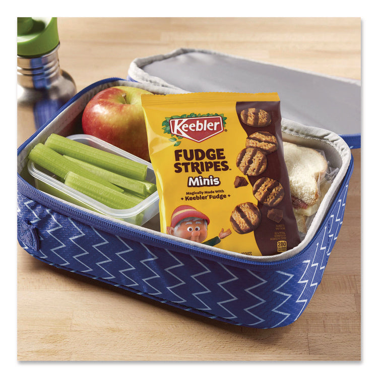 Mini Cookies, Fudge Stripes, 2 oz Pouch, 36/Box