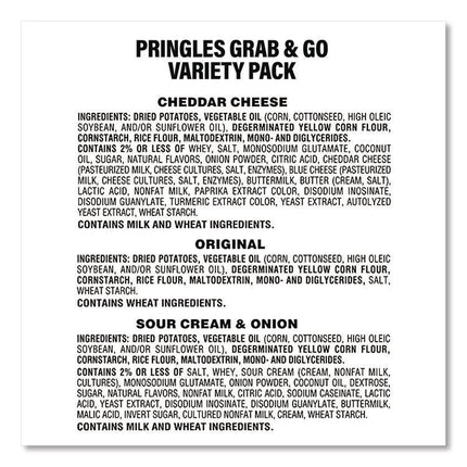 Mini Milk Chocolate and Pringles Snack Stacks Variety Combo Pack, 62 oz Bag Mini/Fun Size, (36) Cups Assorted Flavors/Bundle