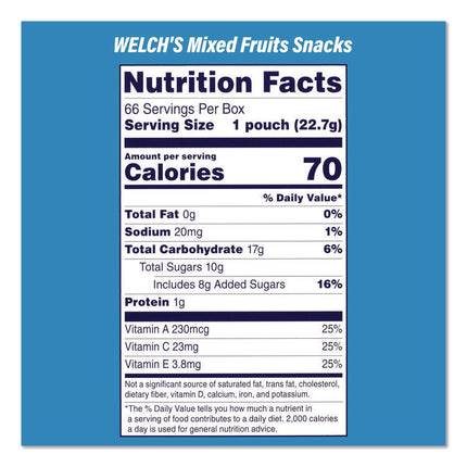 Doritos Nacho Cheese Tortilla Chips and Welch's Mixed Fruit Snacks, (50) 1oz Bag Chips, (66) 0.8 oz Pouch Fruit Snacks/Bundle