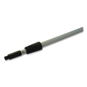 Aluminum Extension Pole, Two Sections, 8 ft, Silver/Black