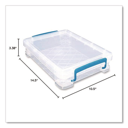 Super Stacker File And Document Box, Letter Files, 10.5 X 14.5 X 3.38, Translucent White