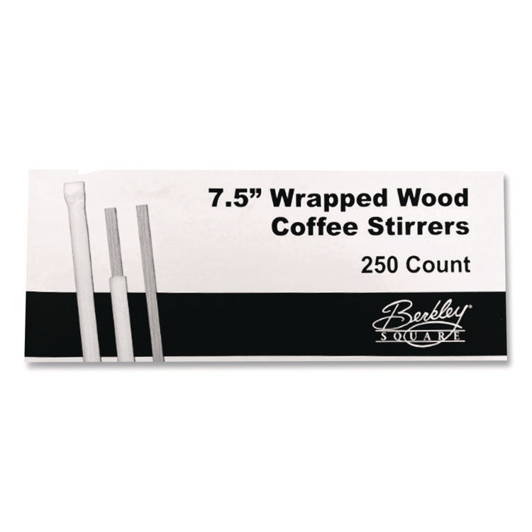Wrapped Wood Stirrers, 7.5", 250/Box