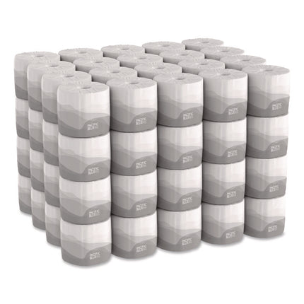 Pacific Blue Basic Embossed Bathroom Tissue, Septic Safe, 1-Ply, White, 550/roll, 80 Rolls/carton