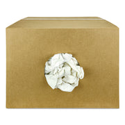 Sweatshirt Rags, Unscented, White, 8/lb, 25 lb/Carton