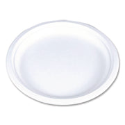 ChampWare Molded Fiber Tableware, Molded Fiber Plate, 9" dia, White, 125 Plates/Sleeve, 4 Sleeves/Carton