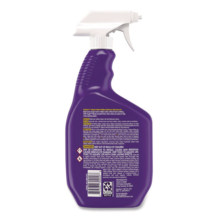 Plus Bleach Mold and Mildew Stain Remover, Citrus Scent, 30 oz Trigger Spray Bottle, 8/Carton
