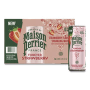 Maison Perrier Sparkling Water, 11.15 oz Can, Strawberry, 8 Cans/Box