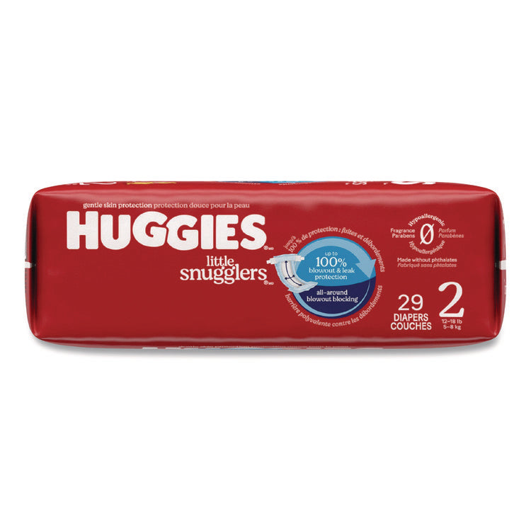 Little Snugglers Baby Diapers, Size 2, 12 lbs to 18 lbs, Disney Design, 29 Diapers/Pack, 4 Packs/Carton