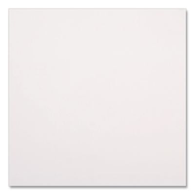 Linen-Feel Flat Napkins, 1-Ply, 16 x 16, White, 1,000/Carton