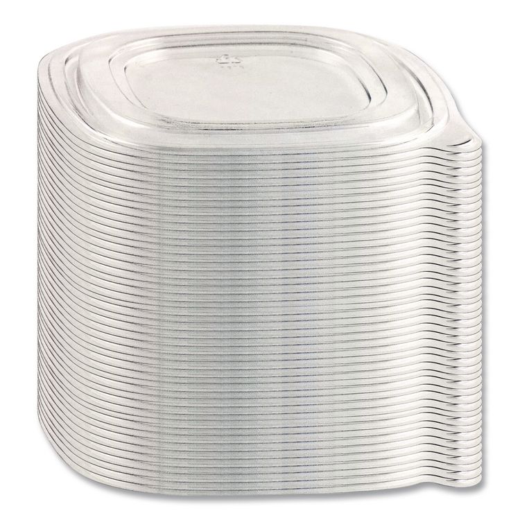 Crystal Classics Lids, 8.13 x 8.13 x 0.34, Clear, Plastic, 150/Carton