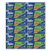 Resealable Sandwich Bags, 6.5" x 5.88", Clear, 50 Bags/Box, 12 Boxes/Carton
