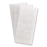 Doodlebug White Utility and Burnish Pads, 4.62 x 10, White, 10/Carton