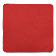 Microfiber Cleaning Cloths, 16 x 16, Red, 24/Pack