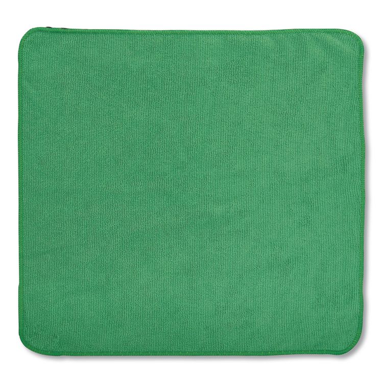 Microfiber Cleaning Cloths, 16 X 16, Green, 24/pack