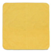 Microfiber Cleaning Cloths, 16 X 16, Yellow, 24/pack