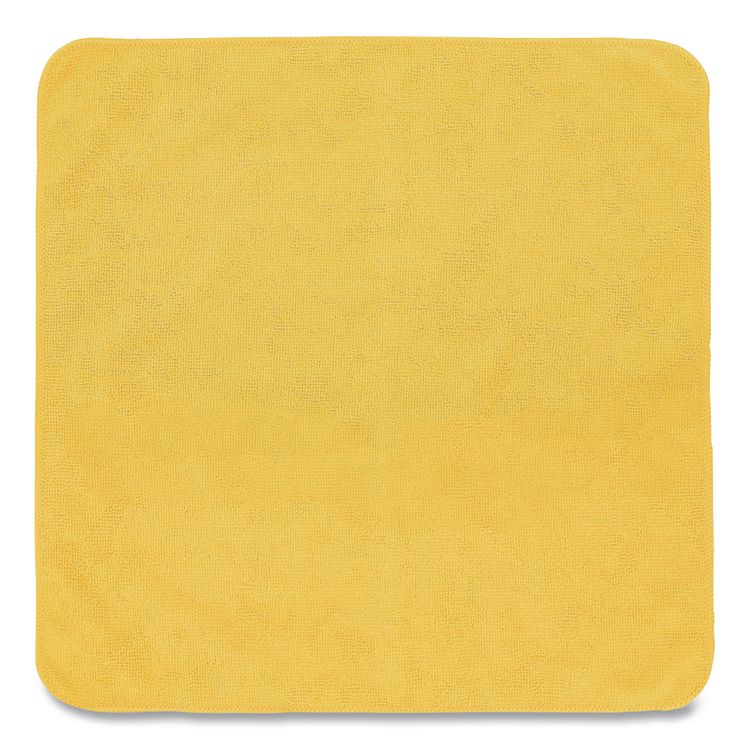 Microfiber Cleaning Cloths, 16 X 16, Yellow, 24/pack
