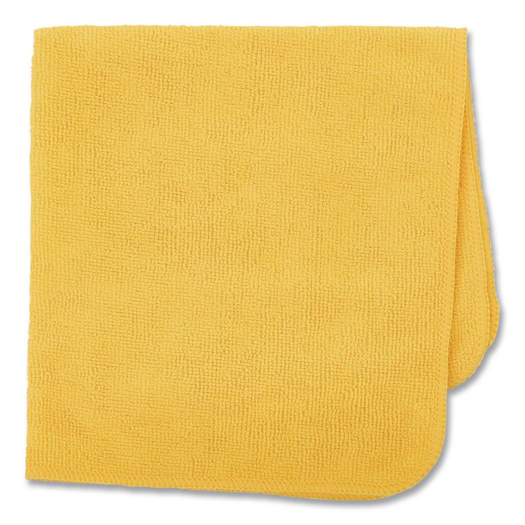 Microfiber Cleaning Cloths, 16 X 16, Yellow, 24/pack