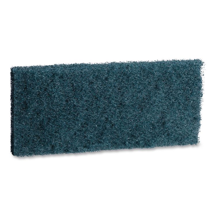 Medium-Duty Scrub Pad, 4.62 x 10, Blue, 10/Carton