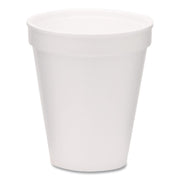 Foam Drink Cups, 8 oz, White, 1,000/Carton