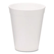 Foam Drink Cups, 10 oz, White, 1,000/Carton
