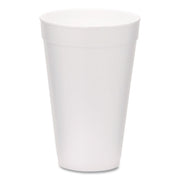 Foam Drink Cups, 16 oz, White, 500/Carton